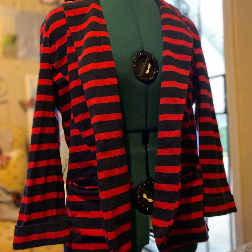 Thrifted Striped Blazer